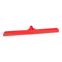 Vikan ColorCore 726014 23 5/8" Red Squeegee with Rubber Blade