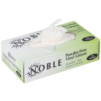 Noble Products Extra-Large Powder-Free Disposable Vinyl Gloves for Foodservice - Box of 100