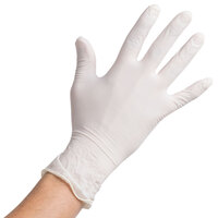 Noble Products Medium Powdered Disposable Latex Gloves for Foodservice