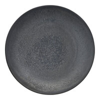 Reserve by Libbey Ignea 8 1/4" Black Matte Porcelain Coupe Plate - 24/Case