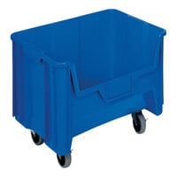 Quantum Giant Stack 15 1/4" x 19 7/8" x 15 7/16" Blue Mobile Storage Container QGH705MOBBL - 3/Case