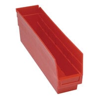Quantum STORE-MORE 17 7/8" x 4 3/8" x 6" Red Shelf Bin QSB203RD