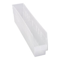 Quantum STORE-MORE 23 5/8" x 4 3/8" x 6" Clear Shelf Bin QSB205CL