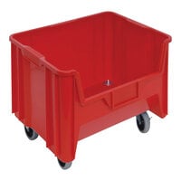 Quantum Giant Stack 15 1/4" x 19 7/8" x 15 7/16" Red Mobile Storage Container QGH705MOBRD - 3/Case