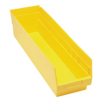 Quantum STORE-MORE 23 5/8" x 6 5/8" x 6" Yellow Shelf Bin QSB206YL