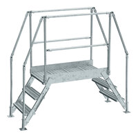 Vestil 23 1/2" x 48" Galvanized Steel Crossover Ladder - 500 lb. Capacity