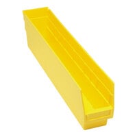 Quantum STORE-MORE 23 5/8" x 4 3/8" x 6" Yellow Shelf Bin QSB205YL