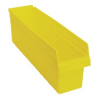 Quantum STORE-MAX 23 5/8" x 6 5/8" x 8" Yellow Shelf Bin QSB806YL