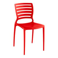 Lancaster Table & Seating Sol Red Resin Side Chair