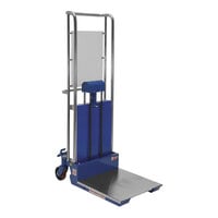 Vestil Hefti-Lift 880 lb. Steel Portable 2-Speed Hydraulic Lift with 23" x 24" Platform, 21 3/4" Forks, and 59" Lift Height HYD-10-AS