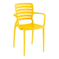 Lancaster Table & Seating Sol Yellow Resin Arm Chair