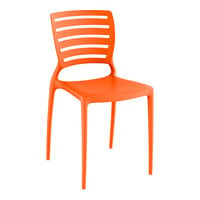 Lancaster Table & Seating Sol Orange Resin Side Chair