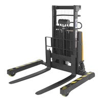 Vestil 3,000 lb. Semi-Electric Powered Fork Stacker with Adjustable Forks and 36" Lift Height SL3-36-AA
