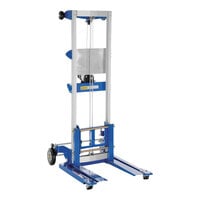 Vestil 500 lb. Hand Winch Fork Lift Truck with 22 7/16" Forks, Adjustable Straddle Base, and 68 7/8" Lift Height A-LIFT-S