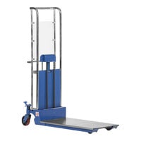 Vestil Hefti-Lift 300 lb. Steel Portable Hydraulic Lift with 23" x 40" Platform, 21 3/4" Forks, and 59" Lift Height HYD-10-EP