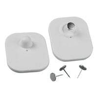 8.2 MHz Large White Checkpoint Compatible Hard Tags - 100/Pack