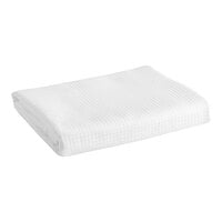 1888 Mills Adorn 94" x 26" King Size White 55% Cotton / 45% Polyester Bed Scarf - 6/Case