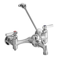 American Standard 8344212.004 Wall-Mount Exposed Yoke Utility Faucet with 8" Centers, Vacuum Breaker Spout, and Top Brace