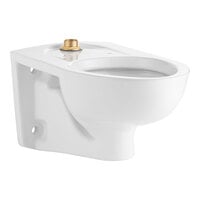 American Standard Afwall Millennium FloWise 3351101.020 Vitreous China Wall-Mount Elongated Flushometer Toilet with EverClean - 1.1 to 1.6 GPF