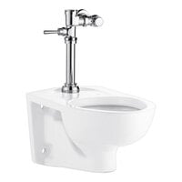 American Standard Afwall Millenium 2856016.020 Flushometer Toilet System with Wall-Mount Toilet and Manual Piston Flush Valve - 1.6 GPF