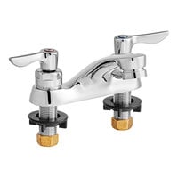 American Standard 5500145.002 Monterrey 0.5 GPM Deck-Mount Lavatory Faucet with 4" Centers, Cast Brass Spout, and Lever Handles