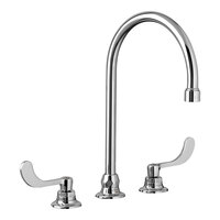 American Standard 6540178.002 Monterrey 1.5 GPM Deck-Mount Widespread Lavatory Faucet with 8" Centers, Rigid / Swivel Gooseneck Spout, and Wrist Blade Handles