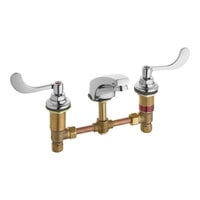 American Standard 6500175.002 Monterrey 0.5 GPM Deck-Mount Widespread Lavatory Faucet with 8" Centers, Cast Brass Spout, and Wrist Blade Handles