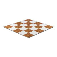 California Portable Dance Floor 20' x 20' New England Plank and White Checker Composite Laminate Portable Dance Floor