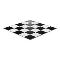 California Portable Dance Floor 20' x 20' Black and White Checker Composite Laminate Portable Dance Floor
