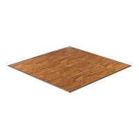 California Portable Dance Floor 16' x 16' New England Plank Composite Laminate Portable Dance Floor with ADA-Compliant Edging