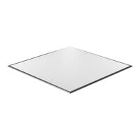 California Portable Dance Floor 12' x 12' White Composite Laminate Portable Dance Floor with ADA-Compliant Edging