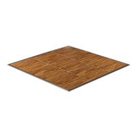 California Portable Dance Floor 12' x 12' New England Plank Composite Laminate Portable Dance Floor with ADA-Compliant Edging