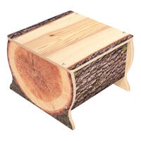 Whitney Brothers Nature View 14" x 14 1/2" x 10" Small Live Edge Wood Log Bench