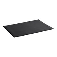Choice 3' x 5' Black Grease-Resistant Anti-Fatigue Closed-Cell Nitrile Rubber Floor Mat with Beveled Edge - 5/8" Thick