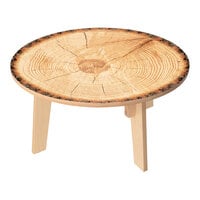Whitney Brothers Nature View 35" Round Live Edge Wood Table
