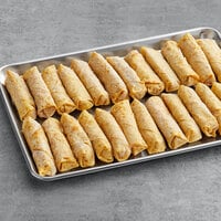 The Gourmet Egg Roll Co. 3 oz. Philly Cheesesteak Egg Roll with Peppers and Onions - 60/Case