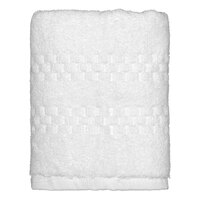 Garnier-Thiebaut Mistral 16" x 30" White 100% Combed Terry Cotton Hand Towel 5.5 lb. - 72/Case