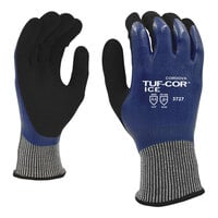 Cordova Tuf-Cor Ice Salt and Pepper 13 Gauge HPPE / Synthetic Fiber Gloves with 2-Layer Nitrile Coating and Thermal Acrylic Lining