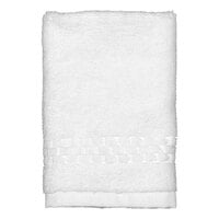 Garnier-Thiebaut Mistral 13" x 13" White 100% Combed Terry Cotton Wash Cloth 2 lb. - 150/Case