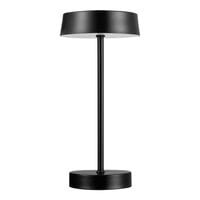 Globe 12 inch Modern Matte Black Outdoor Battery-Powered LED Table Lamp - 120V, 1.5W