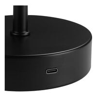 Globe 12 inch Modern Matte Black Outdoor Battery-Powered LED Table Lamp - 120V, 1.5W