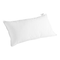 Garnier-Thiebaut 36" x 20" White Medium Support King Size 100% Cotton Pillow - 8/Case