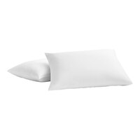Garnier-Thiebaut Georgetown T-300 44" x 21" White King Size Sateen Weave Cotton / Polyester Pillowcase - 120/Case