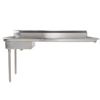 Regency 72 inch 16-Gauge Stainless Steel Soiled / Dirty Undercounter Dishtable - Right
