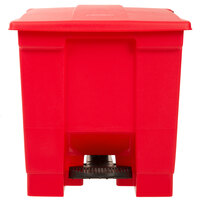 Rubbermaid FG614300RED 32 Qt. / 8 Gallon Red Rectangular Step-On Trash Can