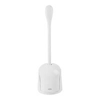OXO Good Grips 1281600 17" White Compact Toilet Bowl Brush with Caddy