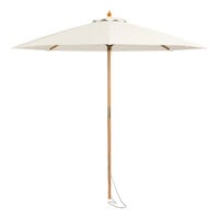 Lancaster Table & Seating 9' Round Pulley Lift Bamboo Umbrella