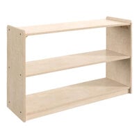 Flash Furniture Bright Beginnings 47 1/4" x 24 1/2" Wooden 2-Shelf Open Storage Unit