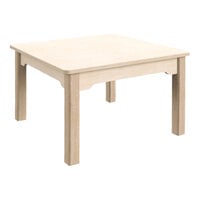 Flash Furniture Bright Beginnings 14 1/2" Square Wooden Preschool Classroom Activity Table