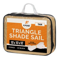 Xpose Safety Tan Triangular HDPE Shade Sail